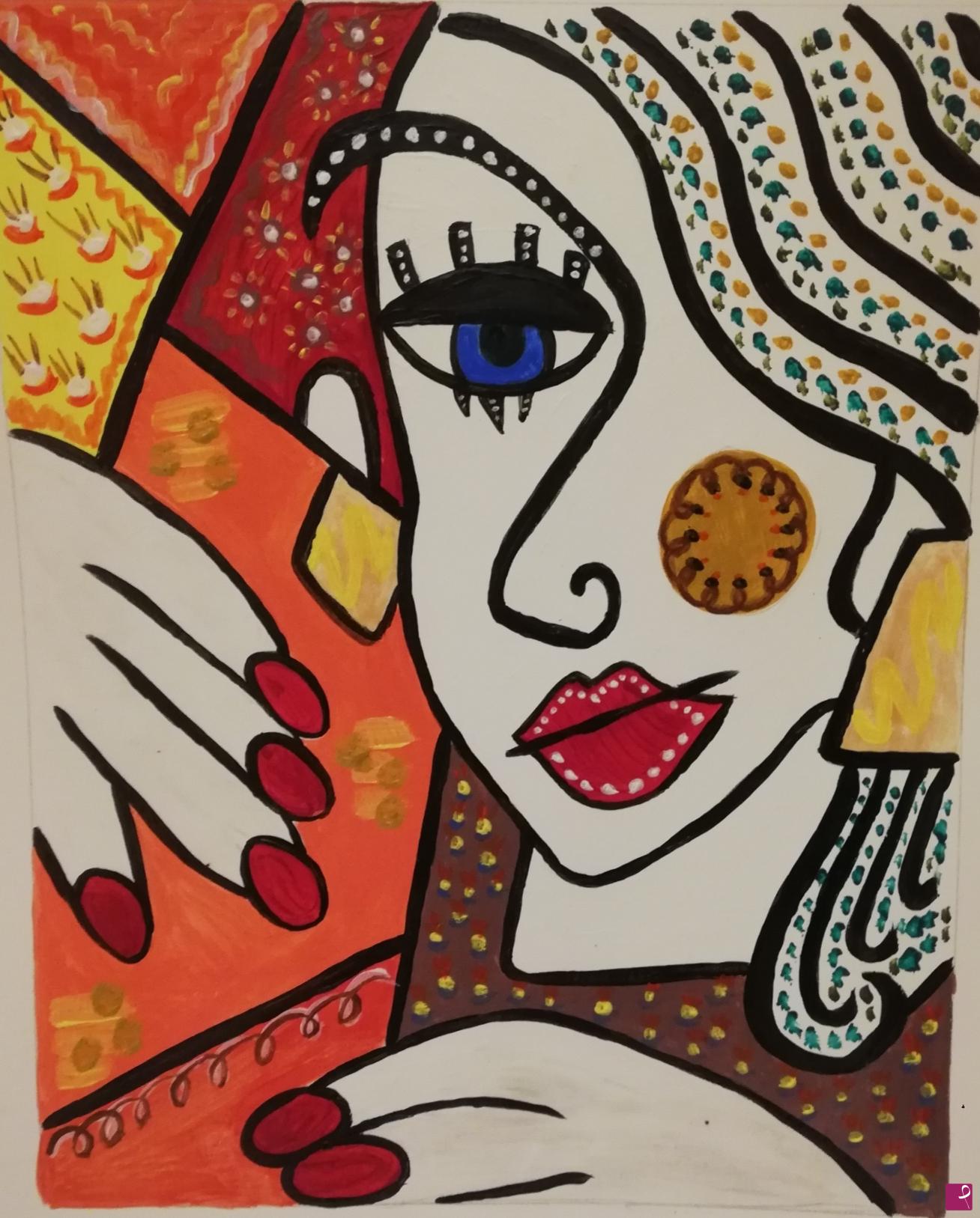 quadri in vendita online - Abstract woman