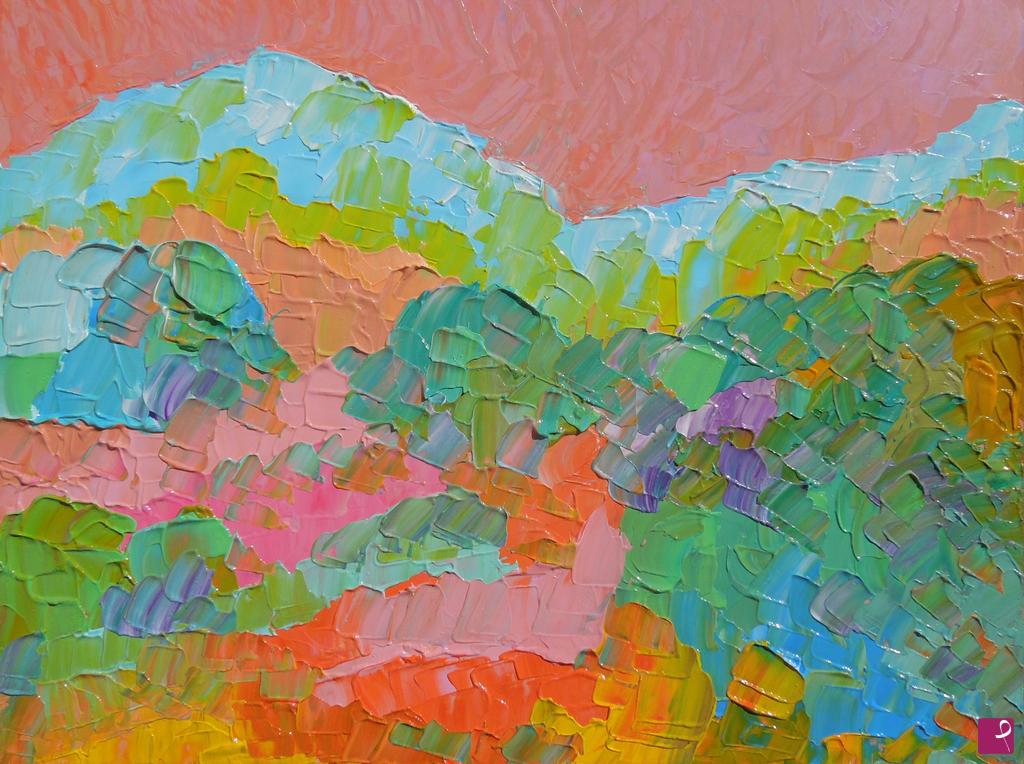 quadri in vendita online - Abstracted hilly landscape - 326