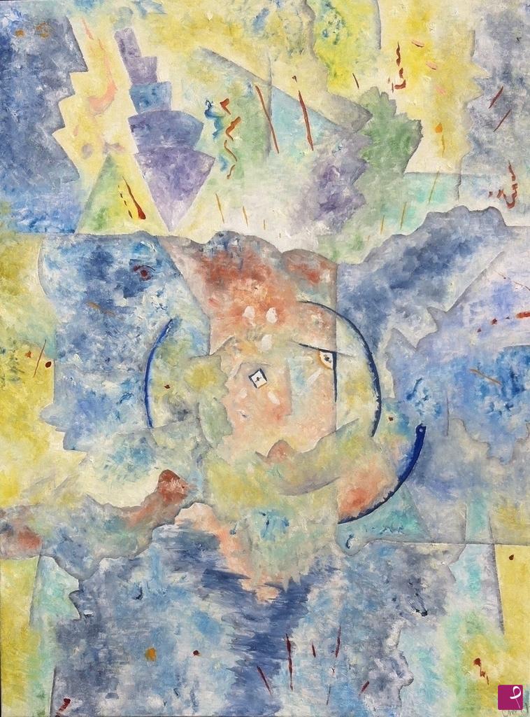quadri in vendita online - Abstraction with Sad Saint - Impressionix Ravenna