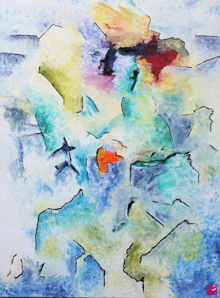 quadri in vendita online - Abstractionix with coloured light