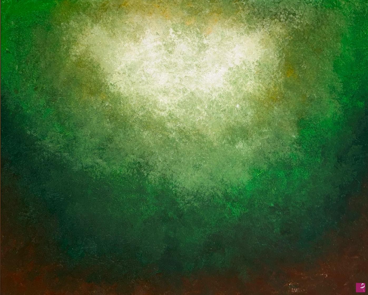 quadri in vendita online - Abyss green 