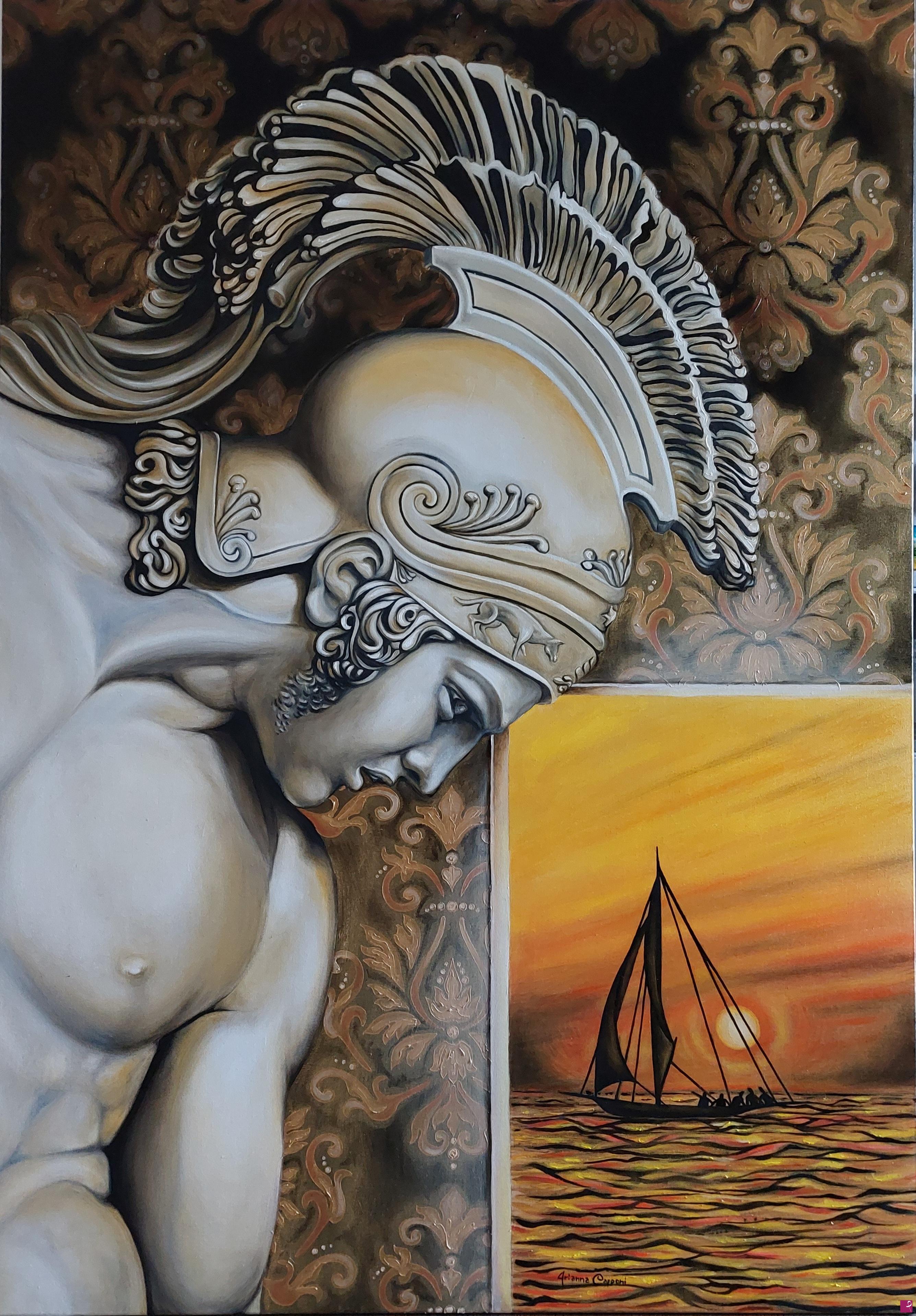 quadri in vendita online - Achille Glorioso eroe al tramonto 