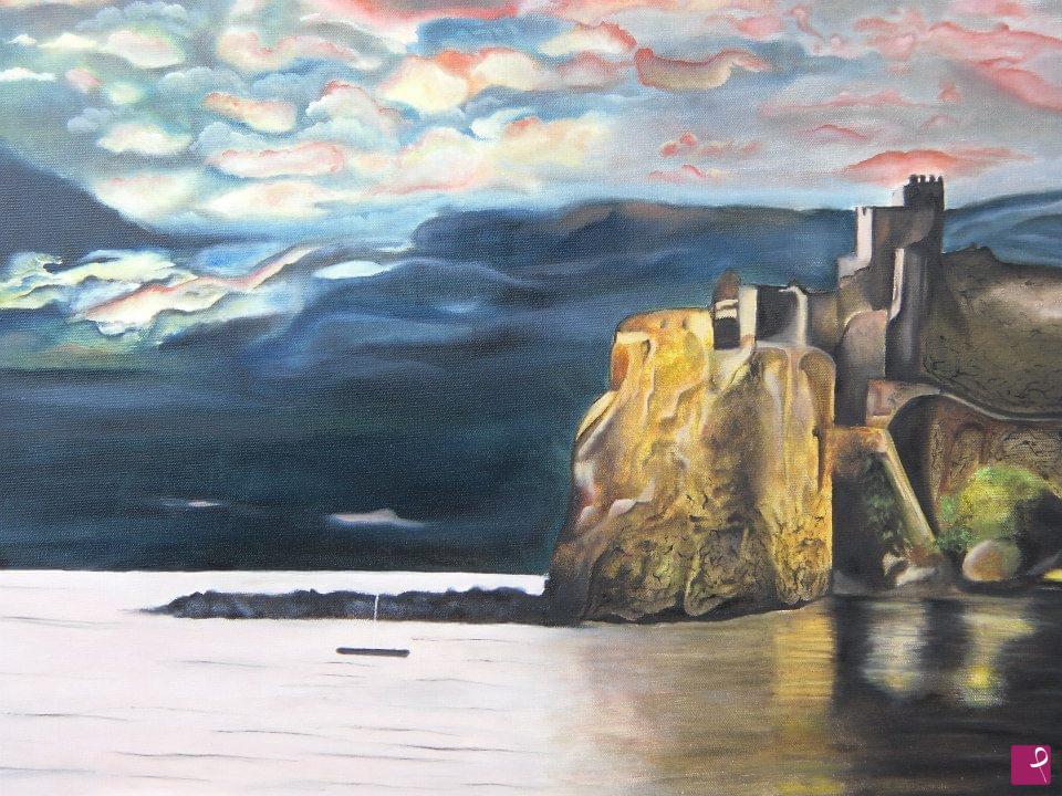 quadri in vendita online - ACI Castello al tramonto