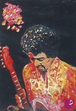 quadri in vendita online - acid (omaggio a jimi hendrix)