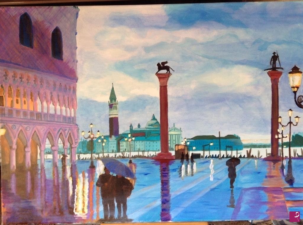 quadri in vendita online - Acqua a Venezia e San Giorgio 