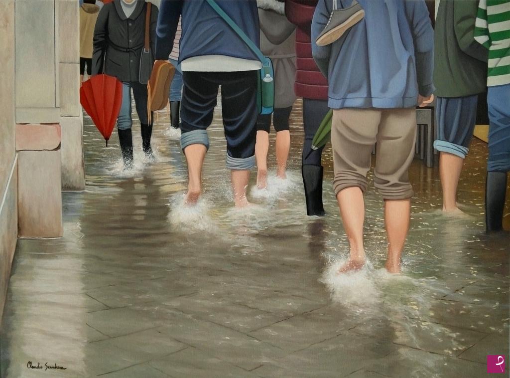 quadri in vendita online - Acqua in calle de la canonica