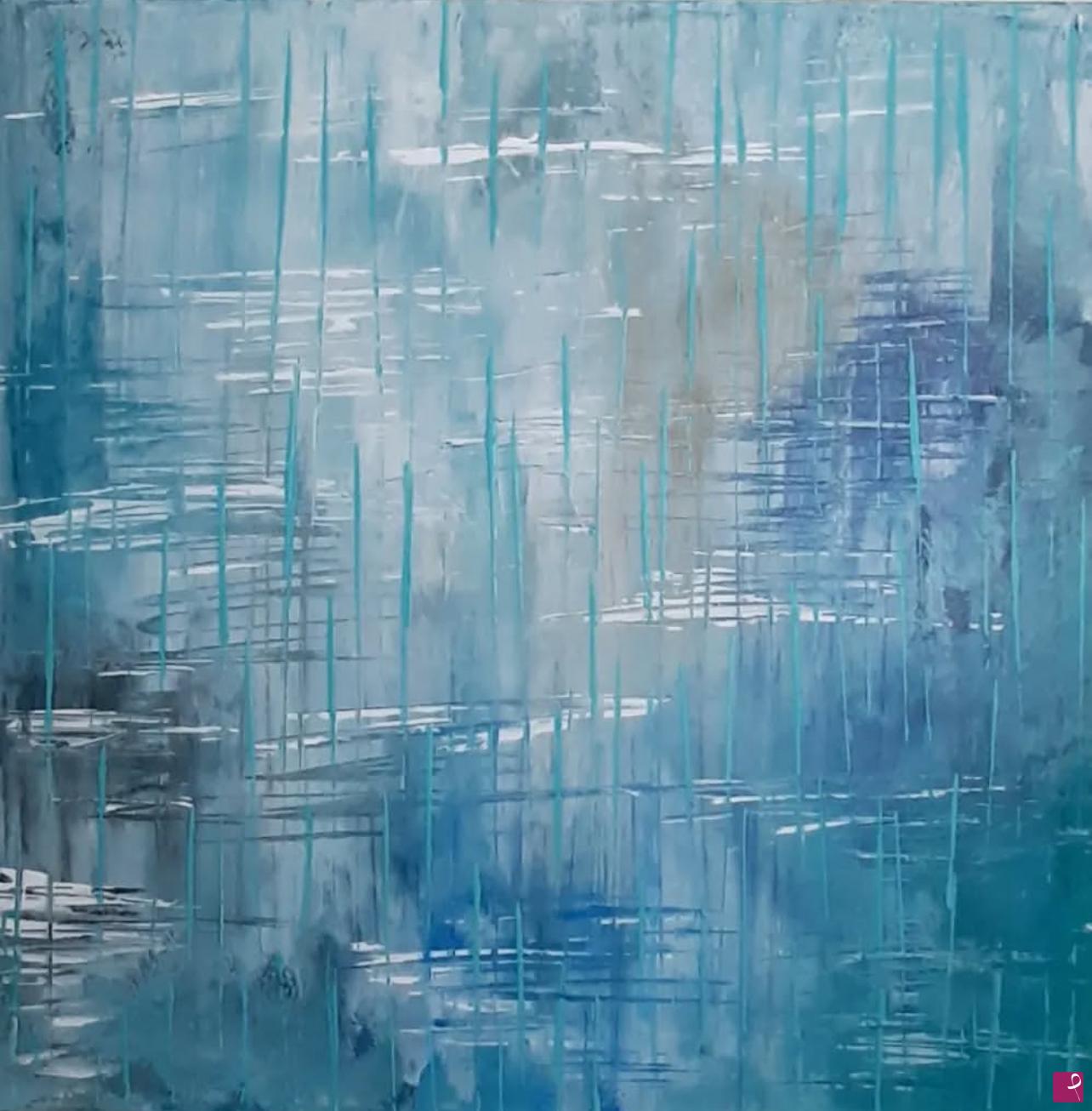 quadri in vendita online - ACQUAMARINE RAIN