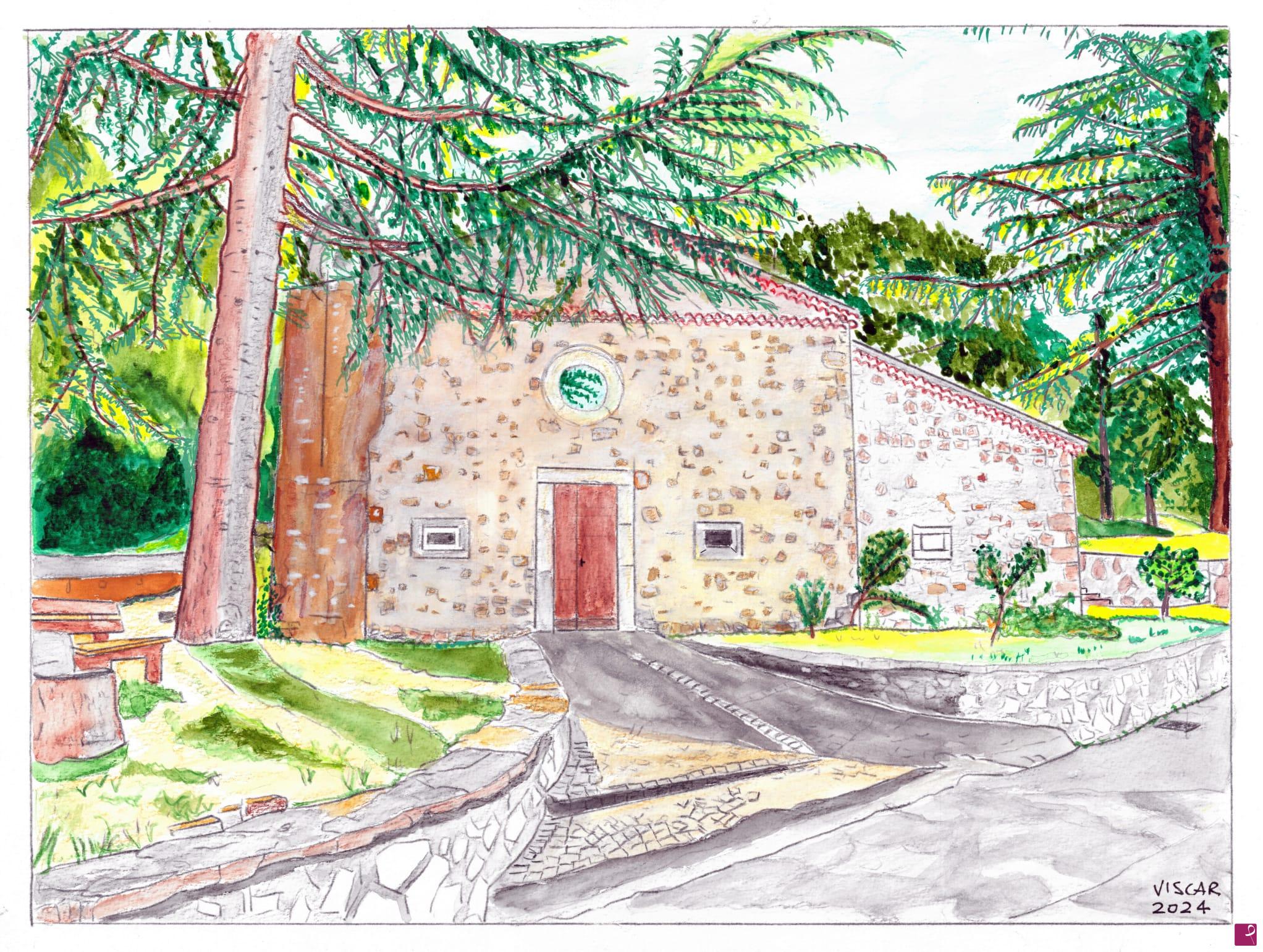 quadri in vendita online - Acquaviva d' Isernia. Chiesa Madonna dell'Assunta.