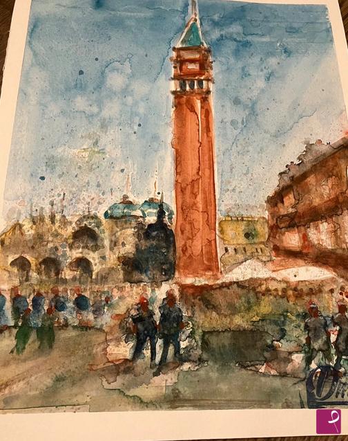 quadri in vendita online - acqurello piazza san marco