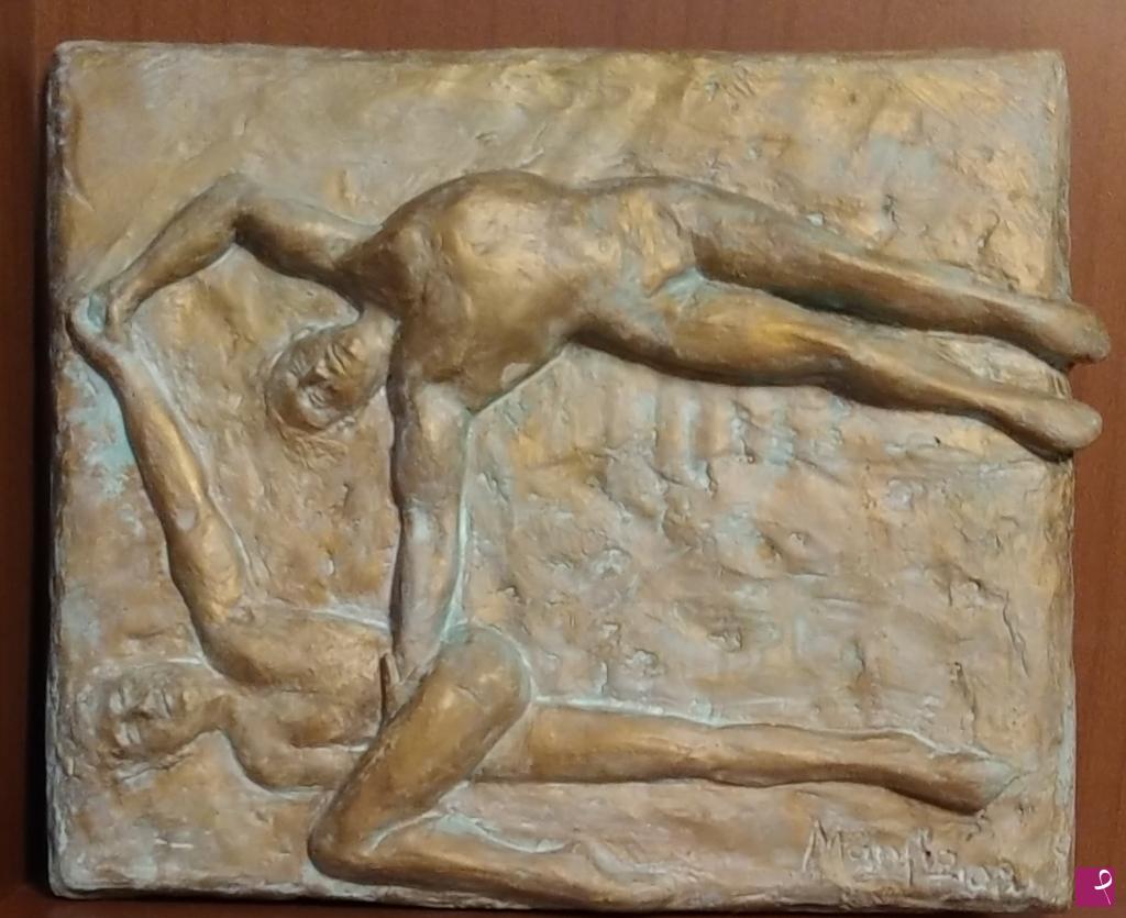 quadri in vendita online - Acrobati mano a mano