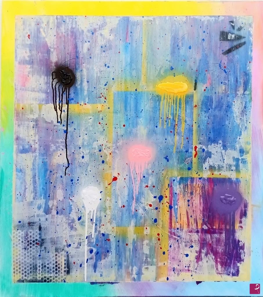 quadri in vendita online - Acrylic dance