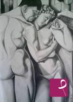 quadri in vendita online - Adamo ed Eva (Adam and Eve)