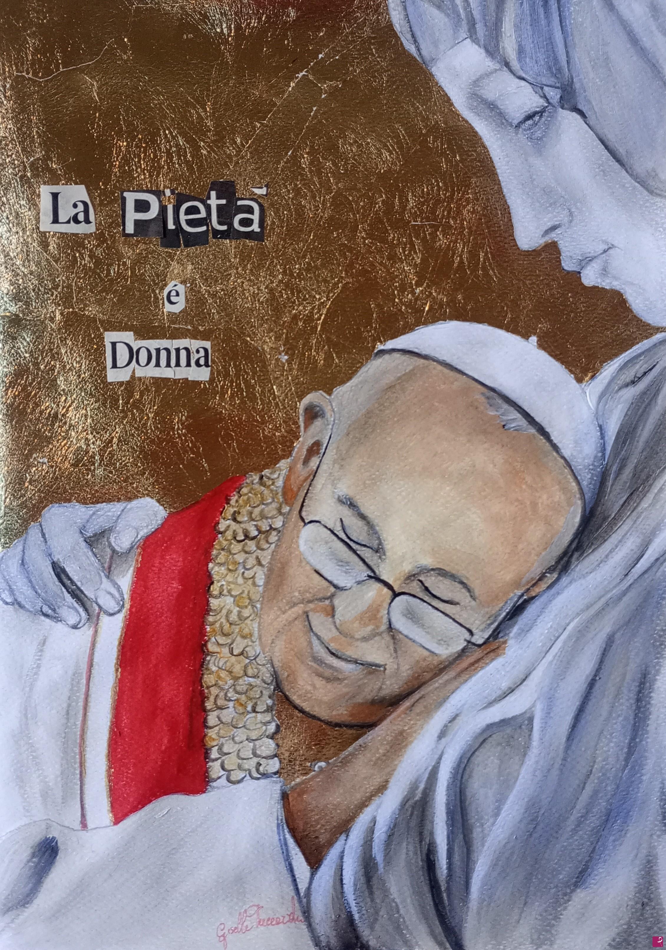 quadri in vendita online - ADIÓS FRANCISCUS PONTIFEX MULIERUM
