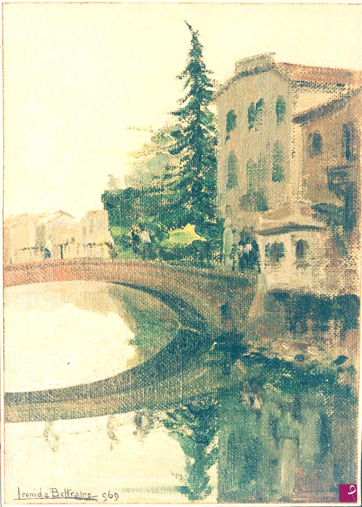 quadri in vendita online - ADRIA - PONTE CASTELLO SUL CANAL BIANCO