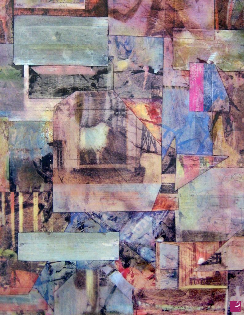 quadri in vendita online - affresco in viola
