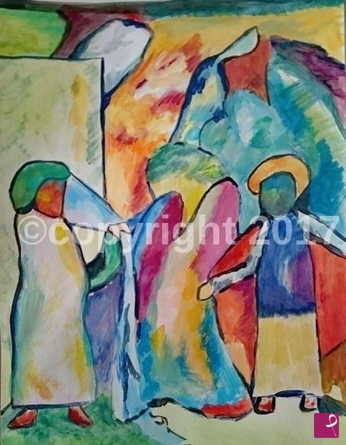 quadri in vendita online - African di Vasilij Kandinsky