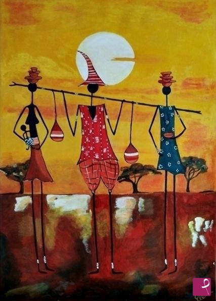 quadri in vendita online - African Family