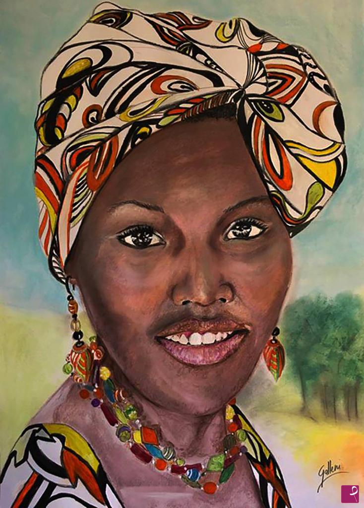 quadri in vendita online -  African smile 