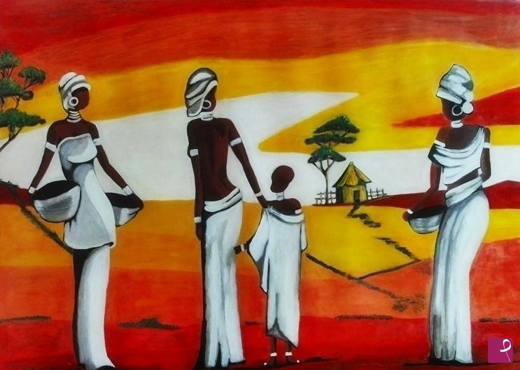 quadri in vendita online - African Village