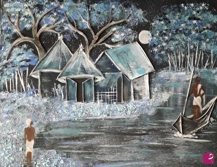 quadri in vendita online - "African villages"