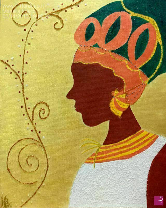 quadri in vendita online - African woman