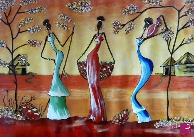 quadri in vendita online - African Women