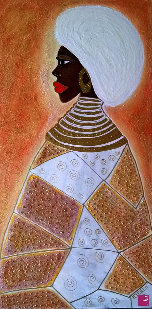 quadri in vendita online - Afrika Love Portraist