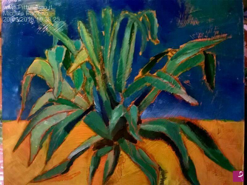 quadri in vendita online - agave blu