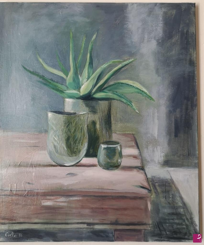 quadri in vendita online - Agave in vaso
