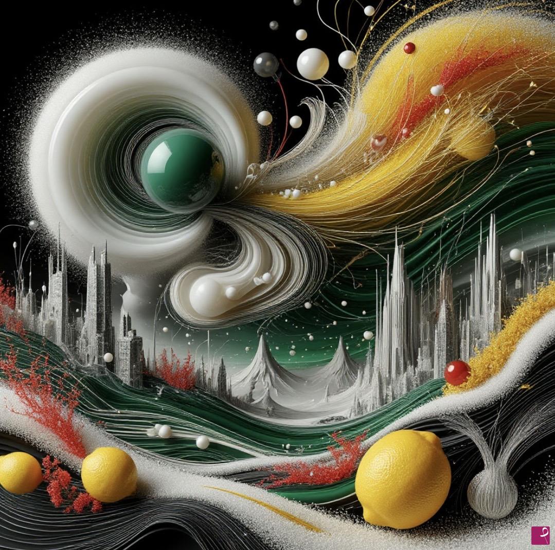 quadri in vendita online - Air currents over the city