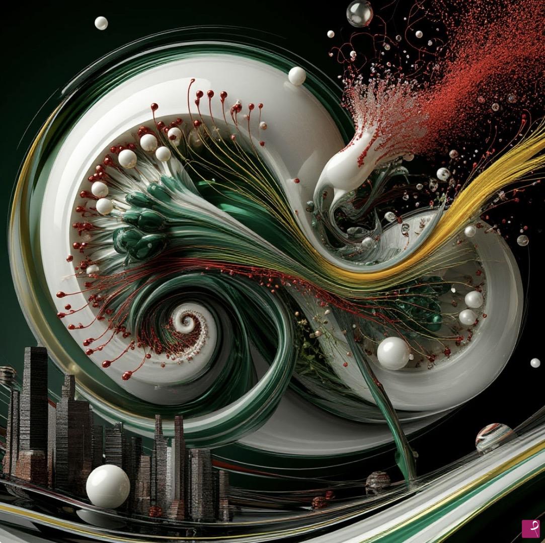 quadri in vendita online - Airflow over the city