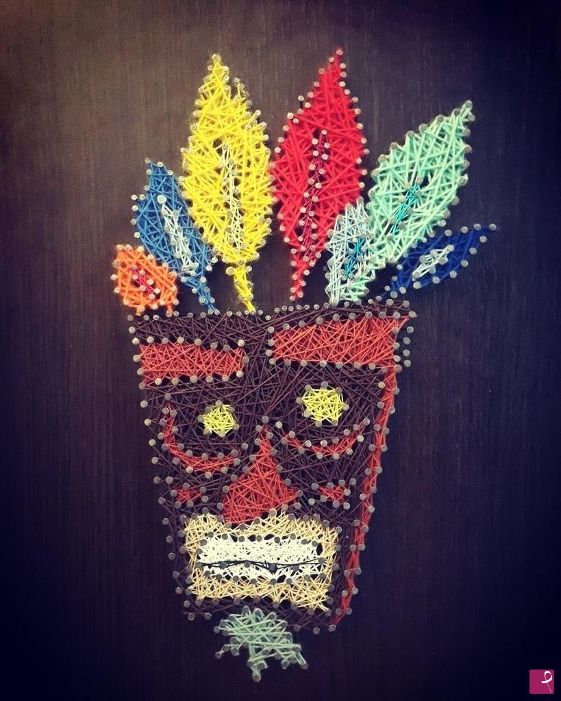 quadri in vendita online - Aku Aku String Art