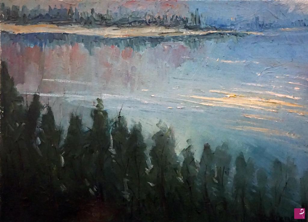 quadri in vendita online - AL LAGO DI TENNO (CONTROLUCE)