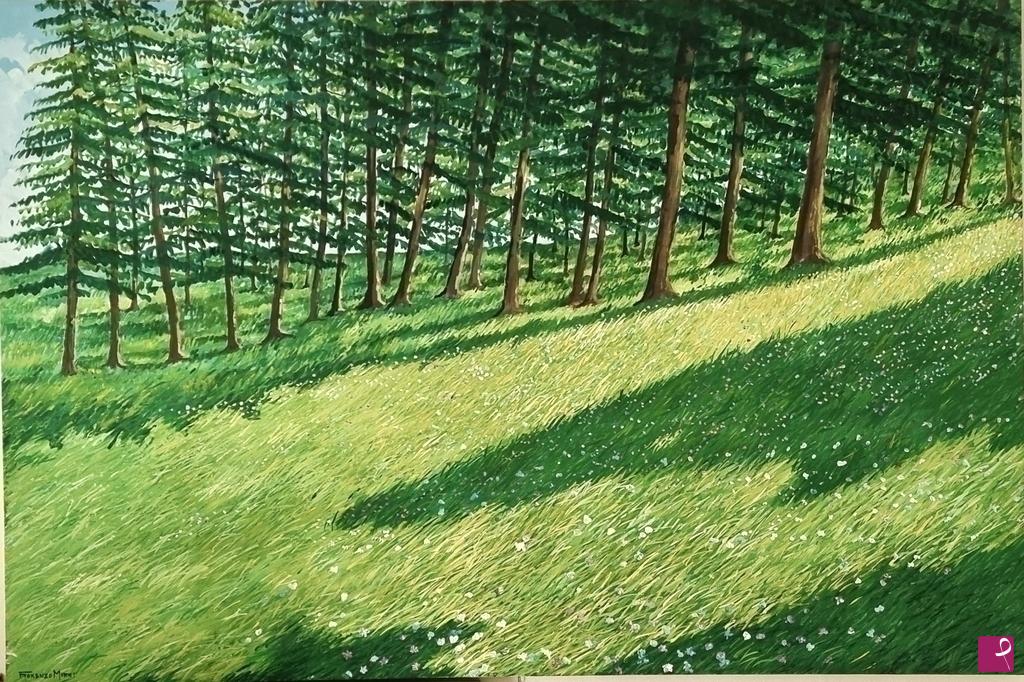 quadri in vendita online - al margine del bosco