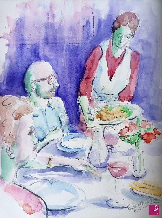 quadri in vendita online - Al ristorante