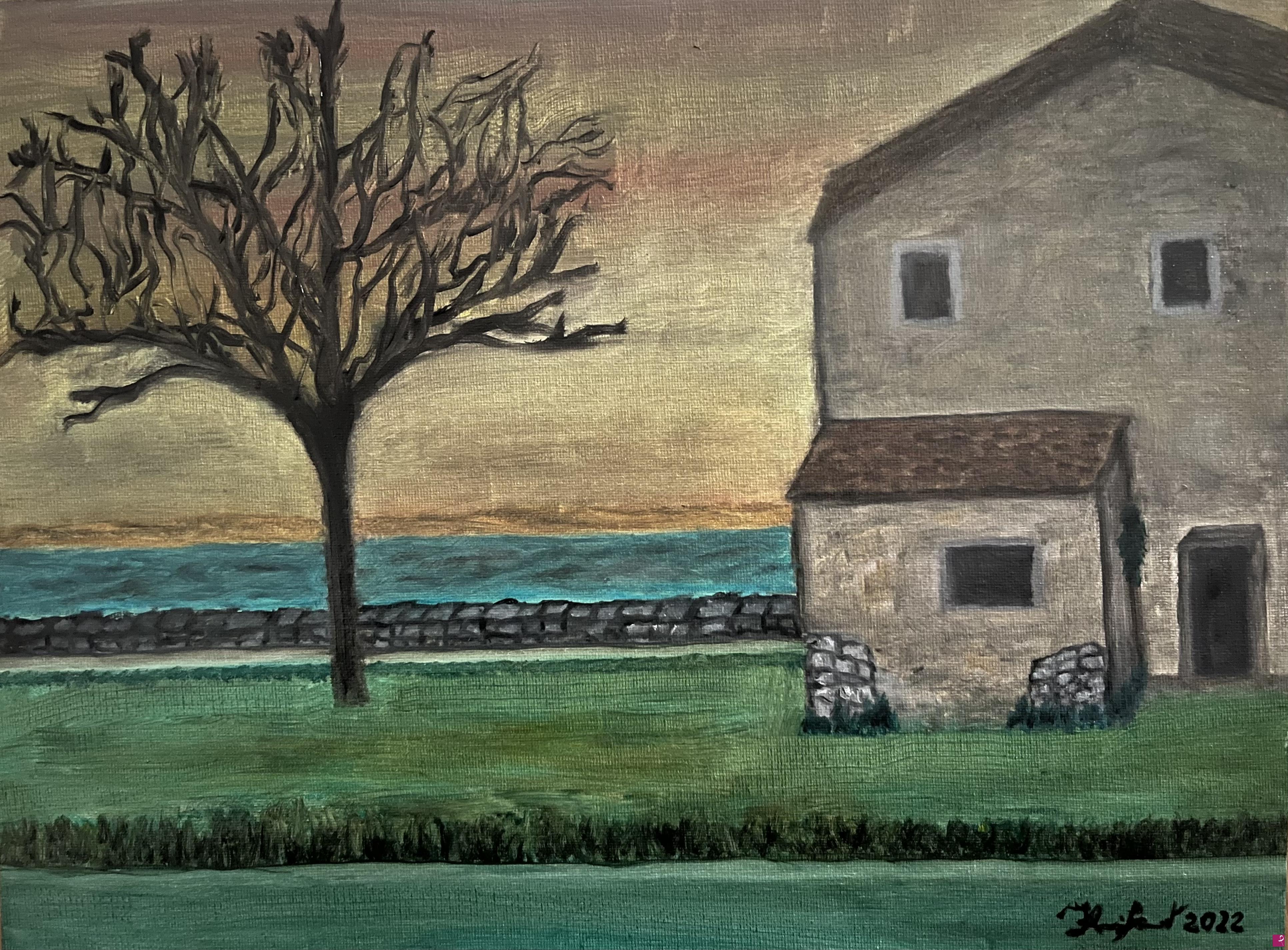 quadri in vendita online - Al tramonto