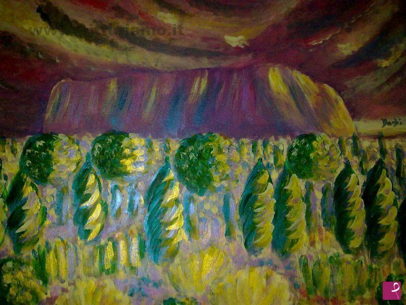 quadri in vendita online - Alba ad Ayers Rock
