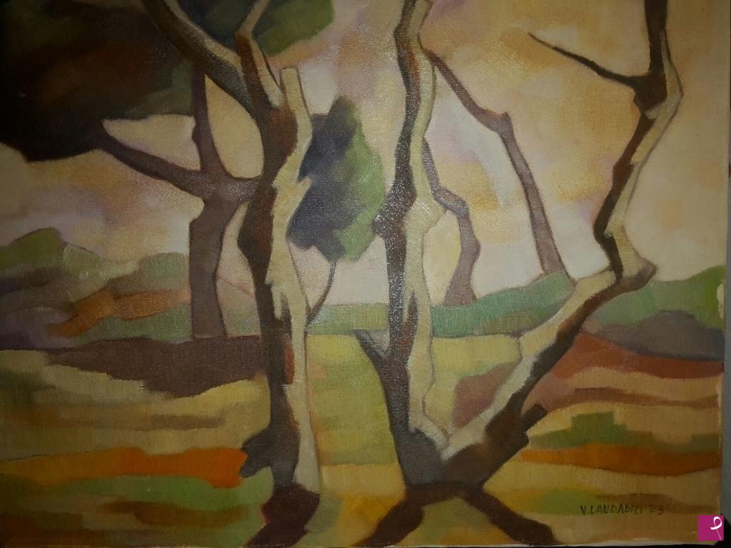 quadri in vendita online - Alberi (1973)