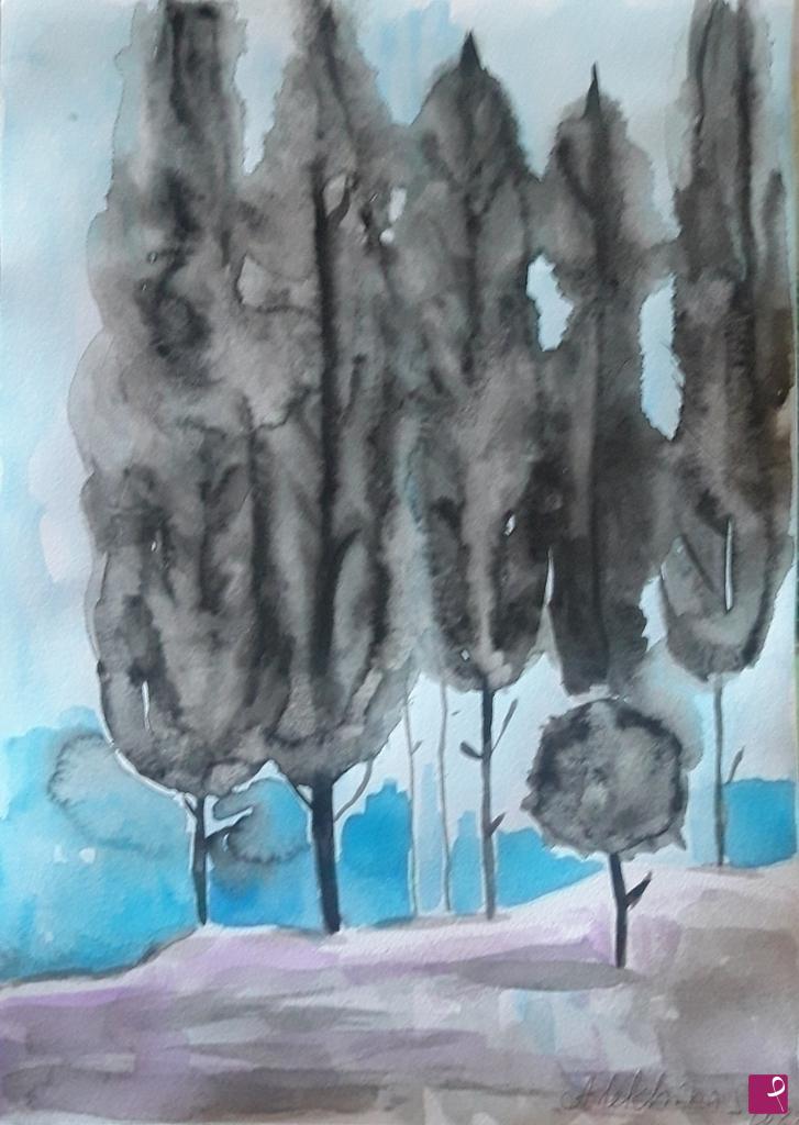 quadri in vendita online - Alberi 
