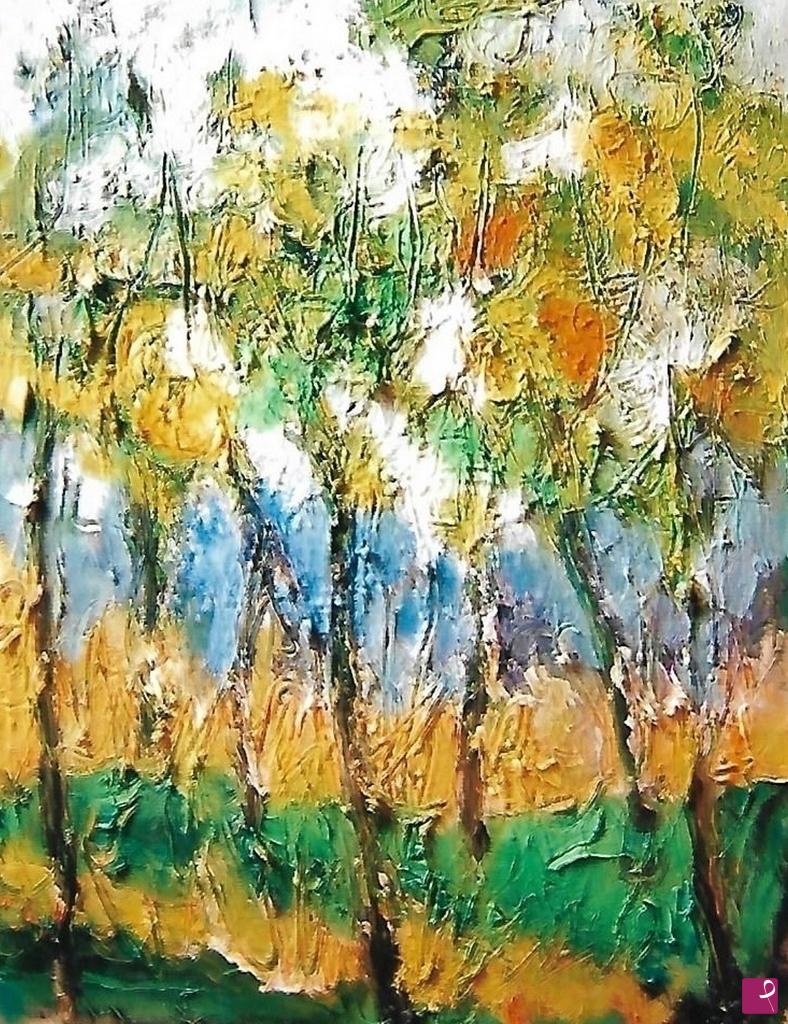 quadri in vendita online - Alberi autunnali