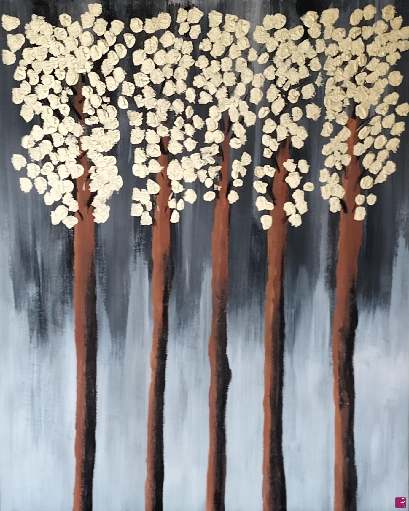 quadri in vendita online - Alberi d oro