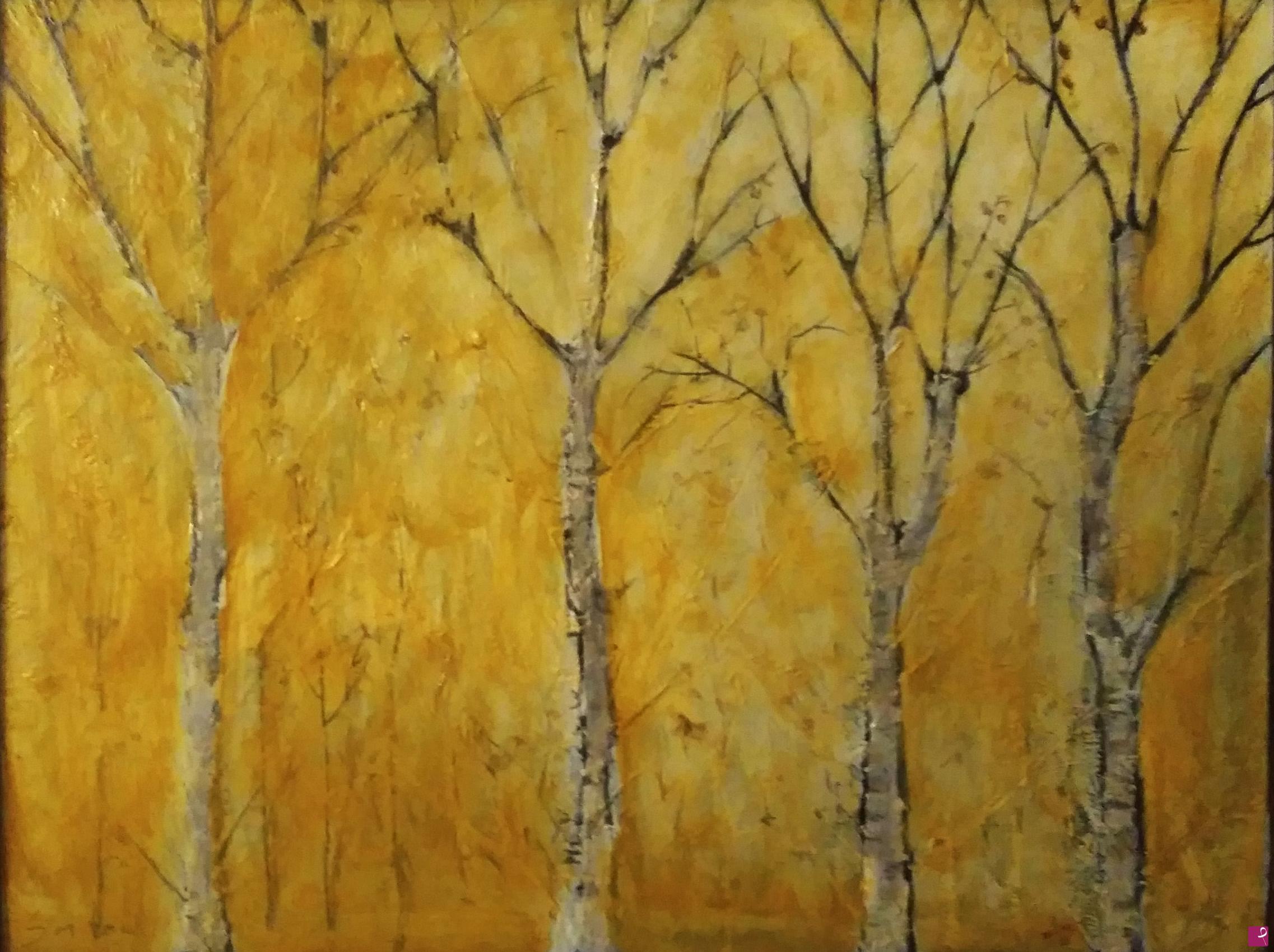 quadri in vendita online - Alberi dorati