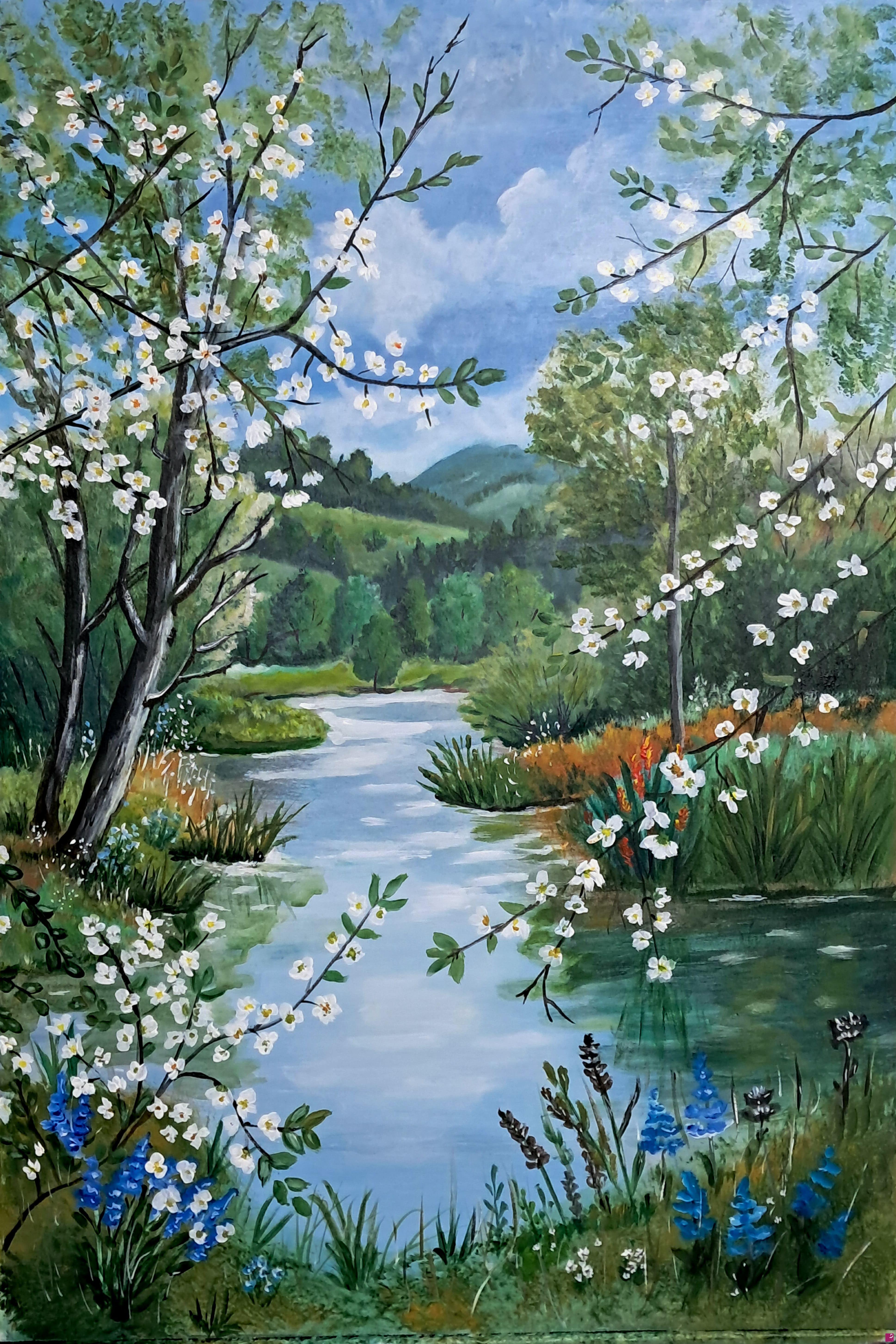 quadri in vendita online - Alberi in fiore 