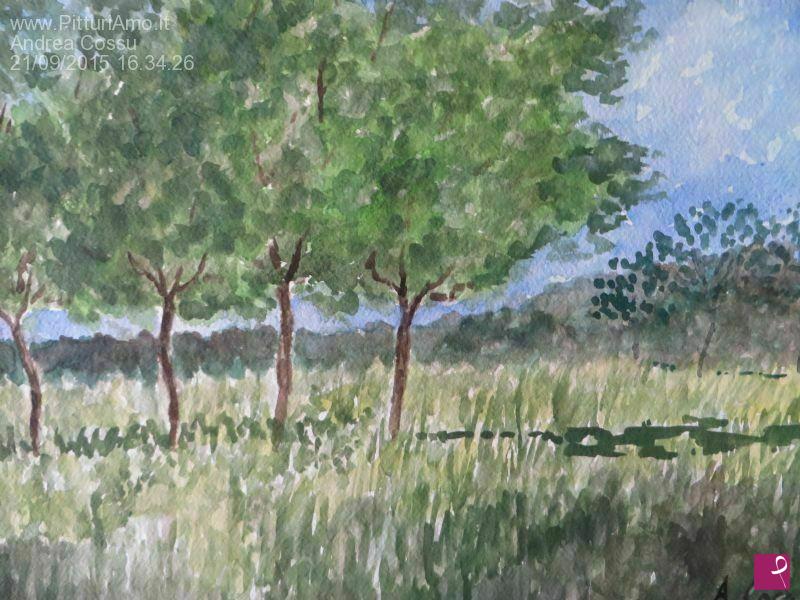 quadri in vendita online - Alberi in pieno sole