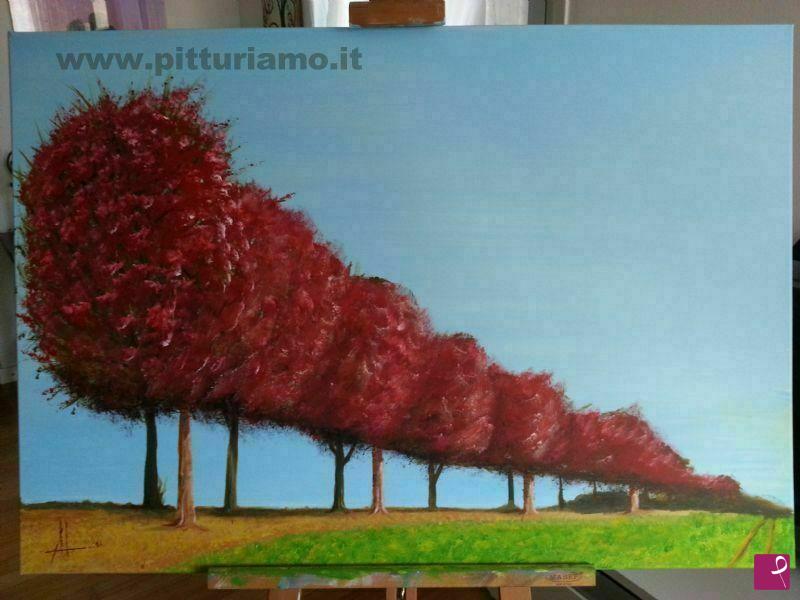 quadri in vendita online - alberi in prospettiva