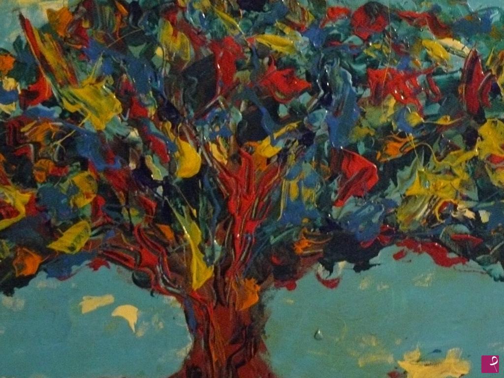 quadri in vendita online - albero a colori
