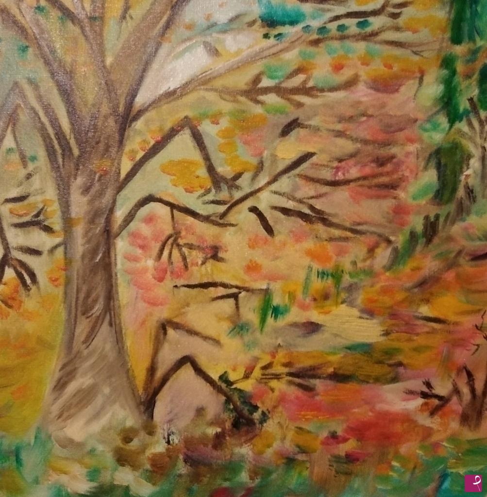 quadri in vendita online - Albero autunnale 