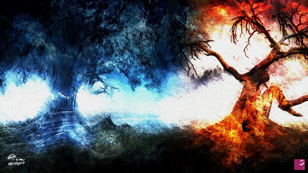 quadri in vendita online - Albero del Bene e del Male