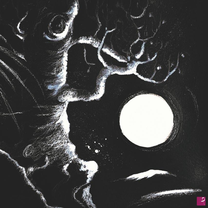 quadri in vendita online - ALBERO E LUNA