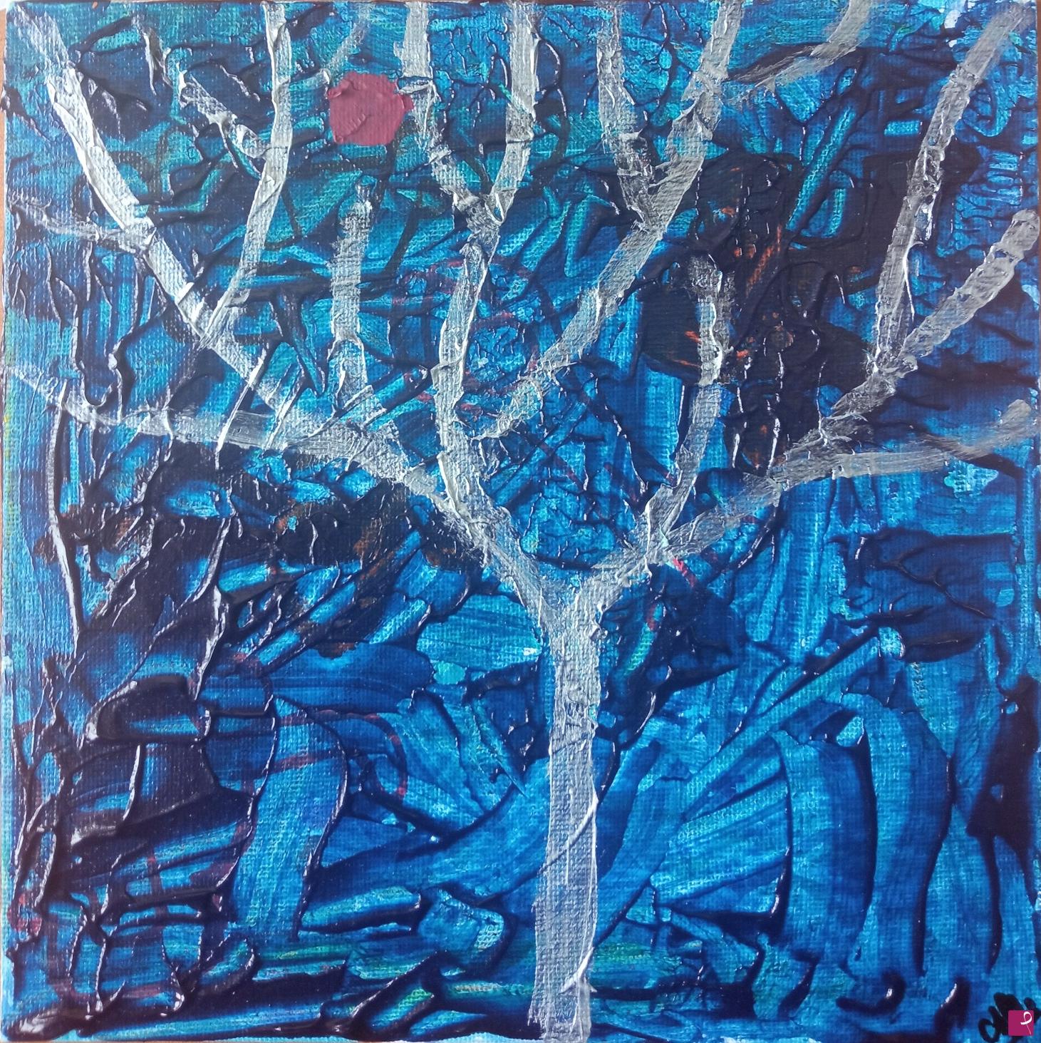 quadri in vendita online - Albero e notturno